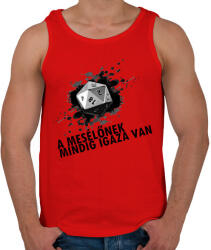 printfashion A Mesélőnek mindig igaza van /világos alap/ - Férfi atléta - Piros (2000713)