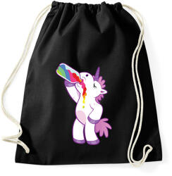 printfashion Ivó unikornis - Sportzsák, Tornazsák - Fekete (13708886)