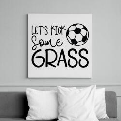 printfashion Let's kick some grass - Vászonkép - Fehér (6636711)