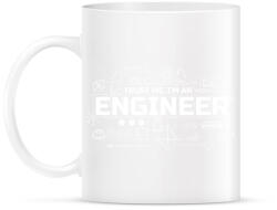 printfashion Trust me I'm an engineer - Bögre - Fehér (13651211)