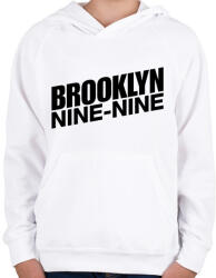 printfashion Brooklyn Nine-Nine - Gyerek kapucnis pulóver - Fehér (4597053)