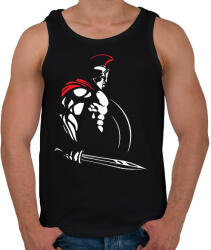 printfashion Spartan - Férfi atléta - Fekete (1709094)