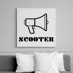 printfashion SCOOTER in the house - Vászonkép - Fehér (16095843)