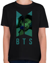printfashion bts-Jungkook - Gyerek póló - Fekete (6202455)