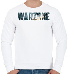 printfashion Warzone Logo - Férfi pulóver - Fehér (2604348)