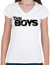 printfashion The Boys - Női V-nyakú póló - Fehér (7500716)
