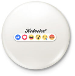 printfashion Kedvelsz? - Kitűző, hűtőmágnes - Fehér (3078097)