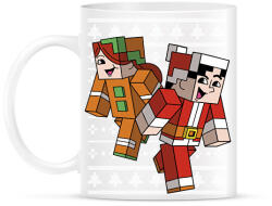 printfashion Minecraft Karácsony - Bögre - Fehér (11277893)