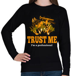 printfashion trust me - Női pulóver - Fekete (2371673)