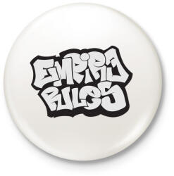 printfashion Empire Rules - Kitűző, hűtőmágnes - Fehér (3077279)