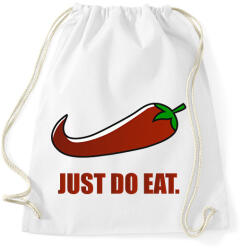 printfashion Just do eat - Sportzsák, Tornazsák - Fehér (12952793)