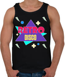 printfashion Retro disco - Férfi atléta - Fekete (13293178)