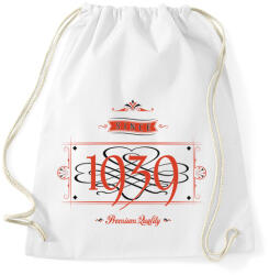 printfashion since-1939-red-black - Sportzsák, Tornazsák - Fehér (524471)