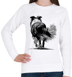 printfashion Border collie - Női pulóver - Fehér (16696040)