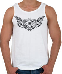 printfashion Maori rája - Férfi atléta - Fehér (6111832)