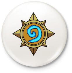 printfashion Hearthstone - Kitűző, hűtőmágnes - Fehér (3081451)