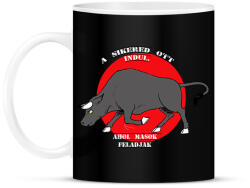 printfashion Motiváció - Bögre - Fekete (15098917)