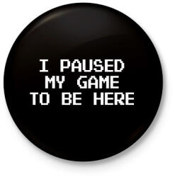 printfashion Gamer - Kitűző, hűtőmágnes - Fekete (11401998)