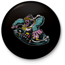 printfashion dj - Kitűző, hűtőmágnes - Fekete (15305542)