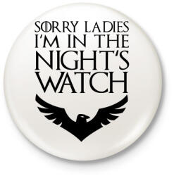 printfashion Éjjeli őrség - Kitűző, hűtőmágnes - Fehér (3078646)