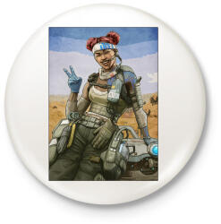 printfashion Lifeline - Apex Legends - Kitűző, hűtőmágnes - Fehér (3079545)