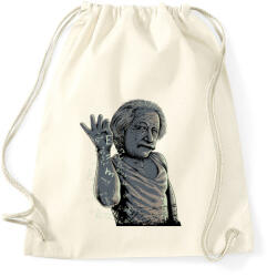 printfashion Salt Bae Einstein - Sportzsák, Tornazsák - Natúr (337677)