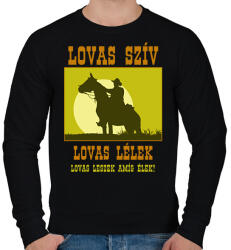 printfashion LOVAS SZÍV - Férfi pulóver - Fekete (13819623)