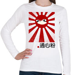 printfashion Japan is the Wae - Női hosszú ujjú póló - Fehér (1321591)