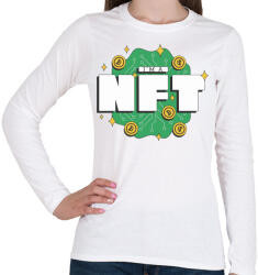 printfashion NFT vagyok - non fungibe token - Női hosszú ujjú póló - Fehér (5643497)