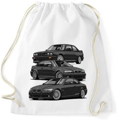 printfashion Bmw kupé evolúció - Sportzsák, Tornazsák - Fehér (14782687)