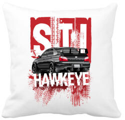 printfashion Hawkeye STI - Párnahuzat, Díszpárnahuzat - Fehér (504721)
