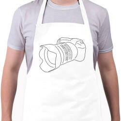 printfashion Camera - Kötény - Fehér (5328755)
