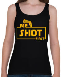 printfashion ME SHOT FIRST - Női atléta - Fekete (1812374)