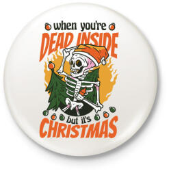 printfashion Karácsonyi humor - Kitűző, hűtőmágnes - Fehér (5570311)