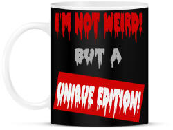 printfashion IM NOT WEIRD - Bögre - Fekete (13623703)