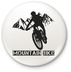 printfashion MOUNTAIN BIKE - Kitűző, hűtőmágnes - Fehér (5013828)