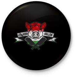 printfashion Böllér - Kitűző, hűtőmágnes - Fekete (6123419)