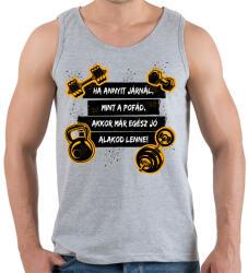 printfashion Egész jó alakod lenne - Férfi atléta - Sport szürke (3658916)