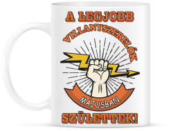 printfashion Villanyszerelő május - Bögre - Fehér (11408674)