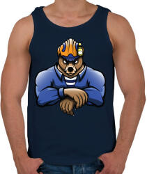 printfashion Rescue Bear - Férfi atléta - Sötétkék (865551)