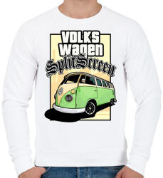 printfashion VolksWagen SplitScreen - Férfi pulóver - Fehér (4596808)