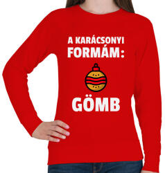 printfashion KARÁCSONYI FORMÁM - Női pulóver - Piros (9554984)