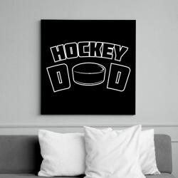 printfashion Hockey Dad - Vászonkép - Fekete (15647964)
