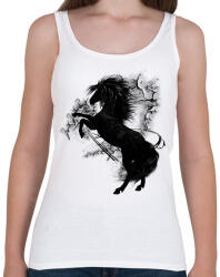 printfashion the black horse - Női atléta - Fehér (2853933)