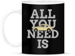 printfashion All you need is Beetle - Bögre - Fekete (9955755)