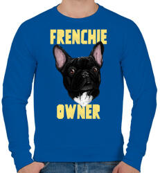printfashion FRENCHIE OWNER 2 - Férfi pulóver - Királykék (10433318)