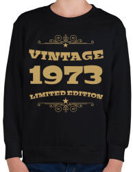 printfashion 1973 - Gyerek pulóver - Fekete (4091370)