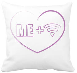 printfashion Én + Wifi - Párnahuzat, Díszpárnahuzat - Fehér (262291)