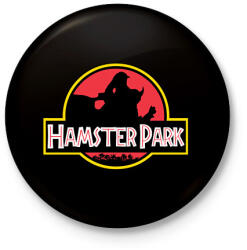 printfashion Hamster Park - Kitűző, hűtőmágnes - Fekete (13423822)