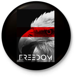 printfashion Szabadság - Kitűző, hűtőmágnes - Fekete (3104343)